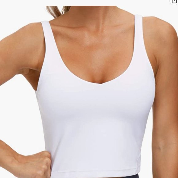 Tops - Women’s Longline Sports Bra Wirefree Padded Medium Support